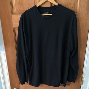 Duluth Trading Company Men's Black Long Sleeve Shirt Size Medium Oversized